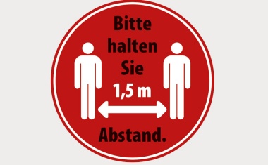 Abstand halten!