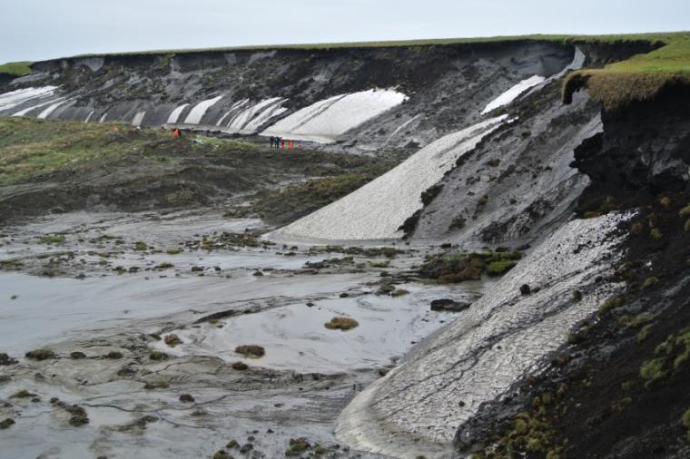 Abb.: Die erodierenden Klippen von Herschel Island