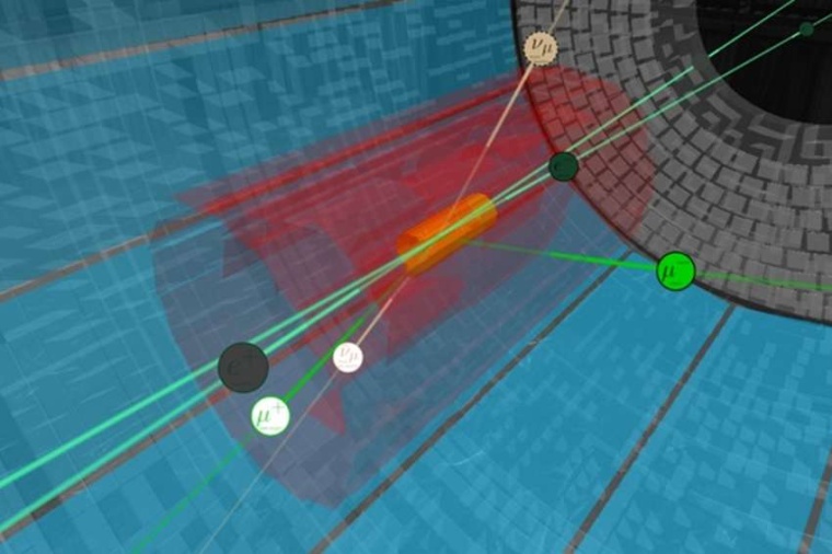 Abb.: Der Belle II-Detektor sucht nach dem Z‘-Boson. Dieses könnte sich –...