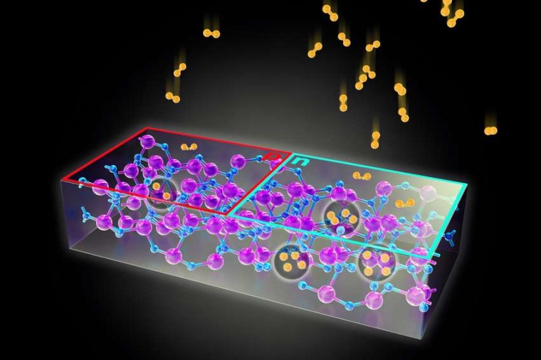 Abb.: Der Einbau von Wasser­stoff in Gallium­oxid lässt sich so steuern,...